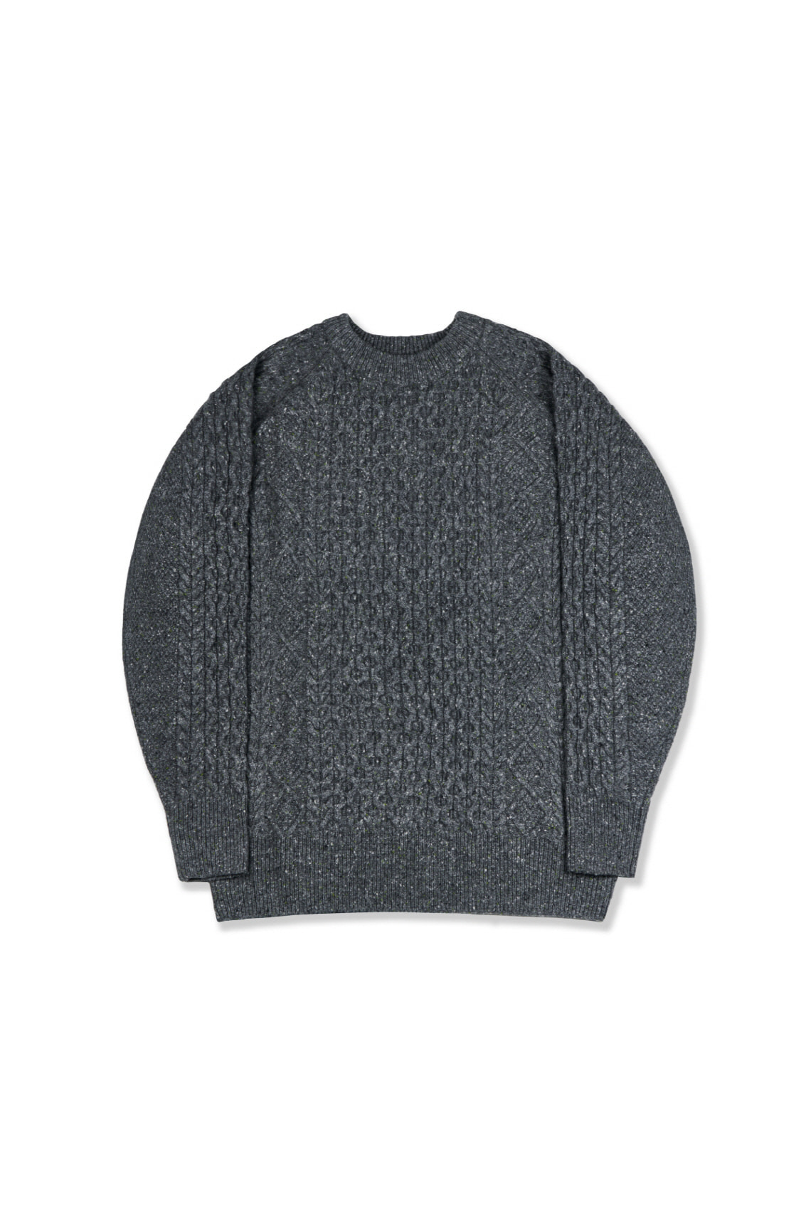 aran fisherman sweater (NEP)_gray
