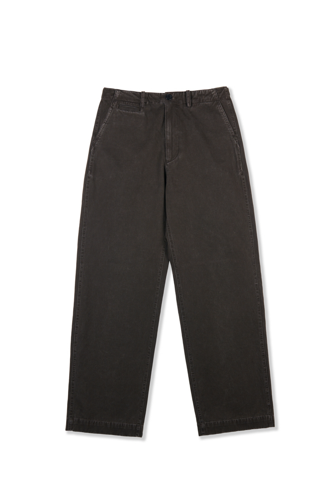 [23&#039;AW] chino trousers_charcoal brown