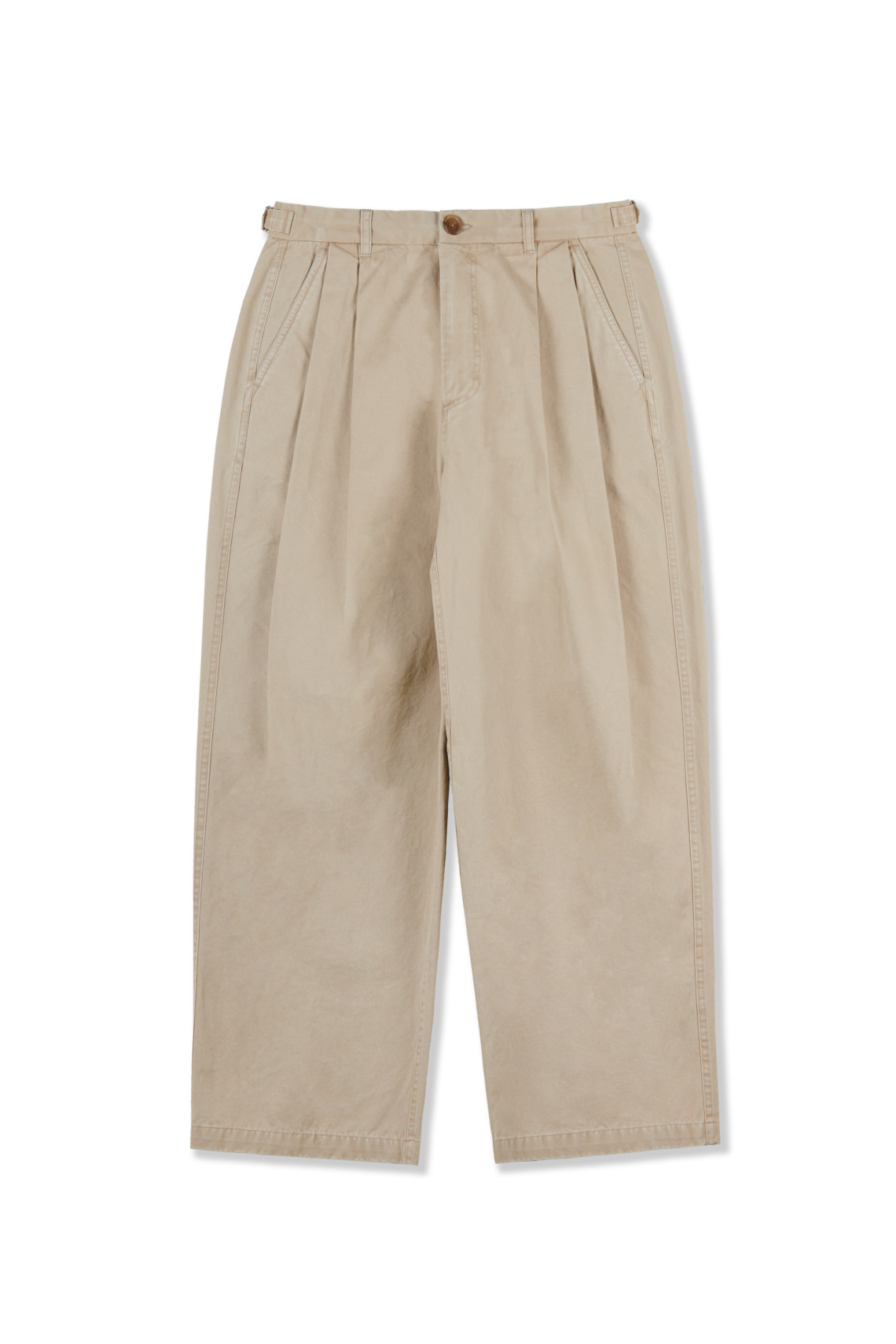 [23&#039;AW] wide chino trousers_beige