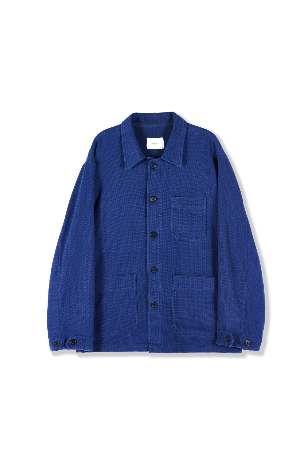 [24&#039;SS] french work jacket _vintage damaged blue