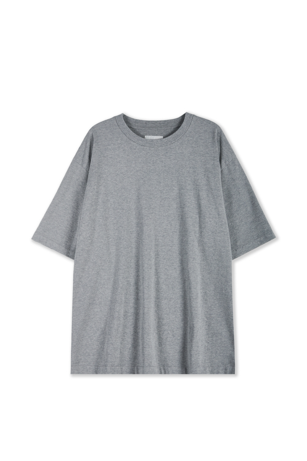 oversized 1/2 T-shirts_melange gray