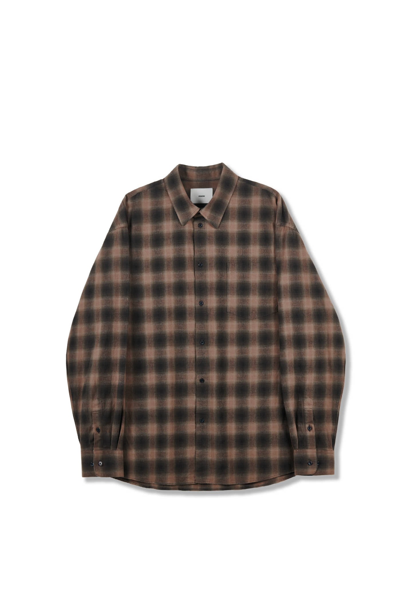 [23&#039;AW] relaxed shirts_mid block brown