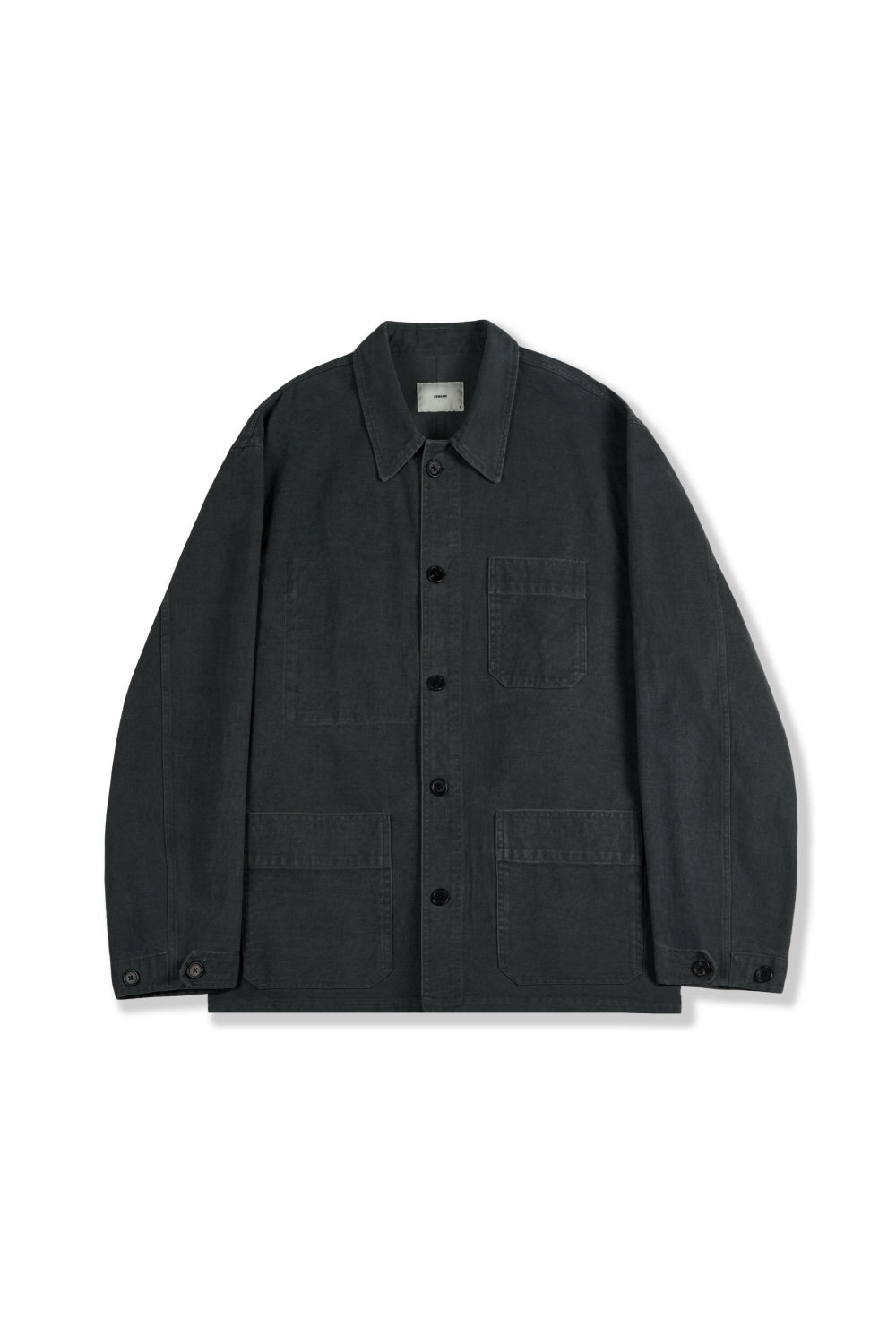 [24&#039;SS] french work jacket (moleskin)_charcoal