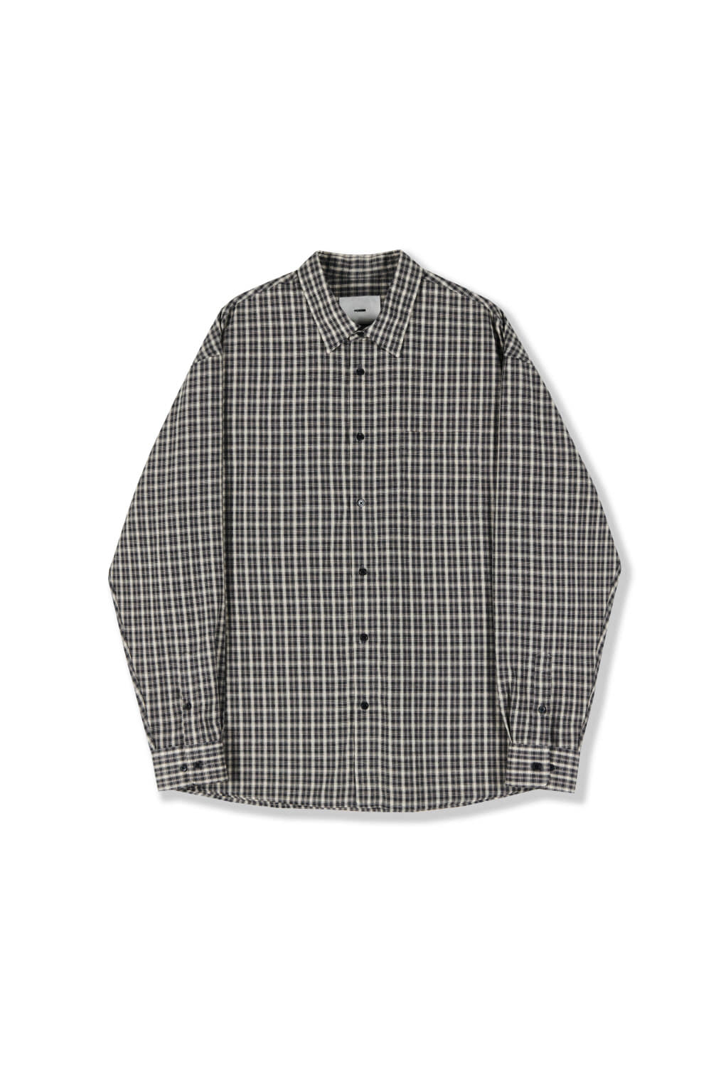 [24&#039;SS] relaxed shirts_check black