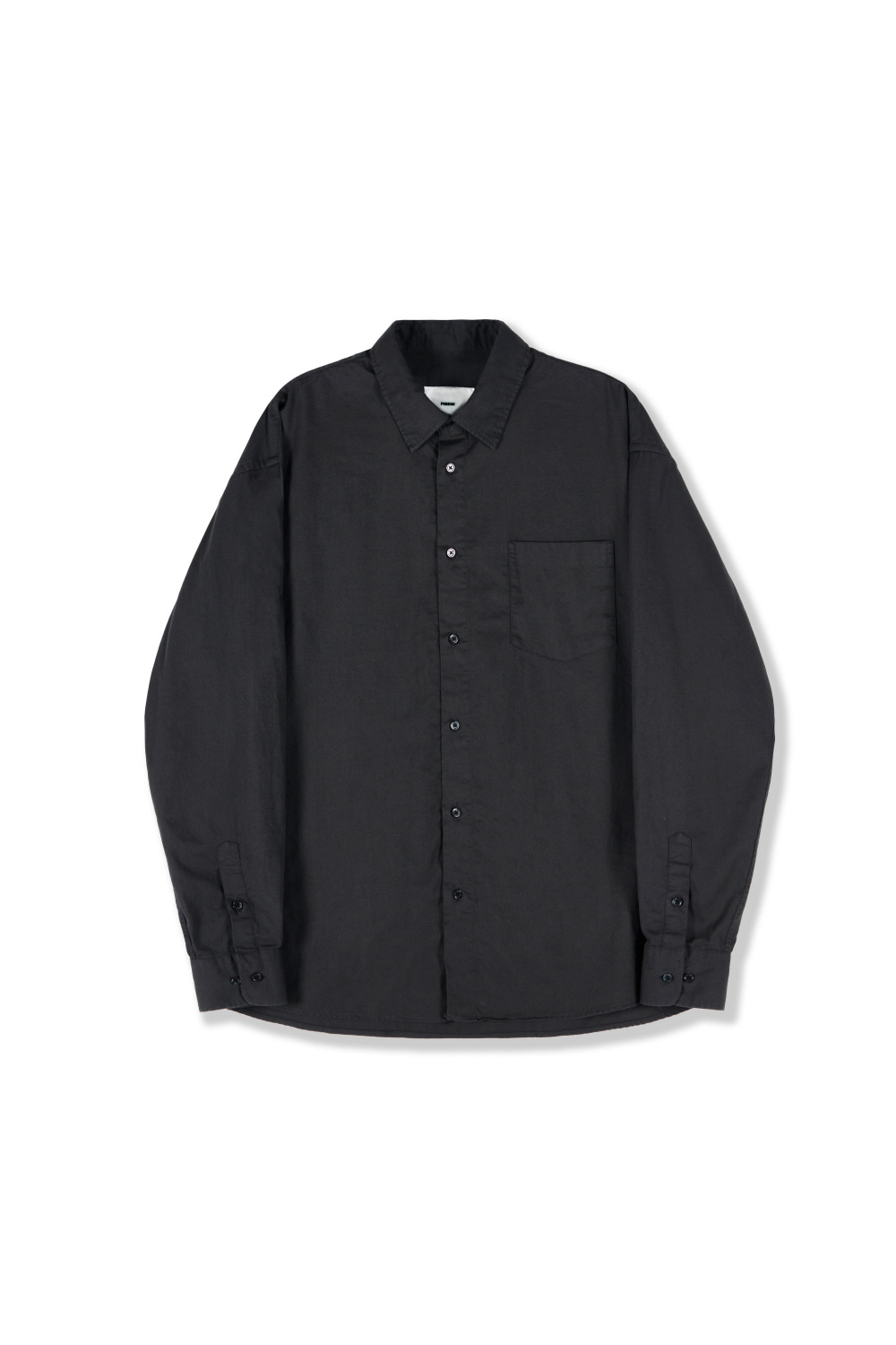 [24&#039;SS] relaxed shirts_charcoal (washed)